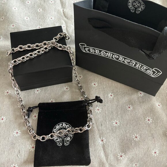 Chrome Hearts Paper Chain CH Necklace - Picture 6 of 6